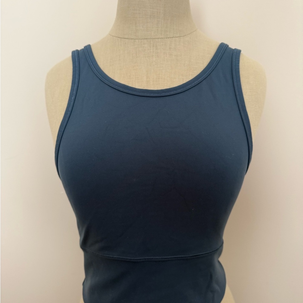 Lululemon Blue Ribbed Tank